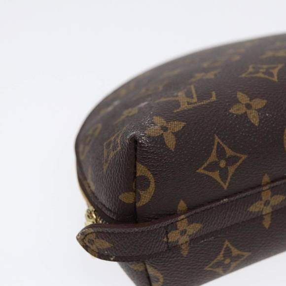 LOUIS VUITTON Monogram Trousse Demi Ronde Cosmetic Pouch M47520 LV Auth 89289 - Picture 14 of 16